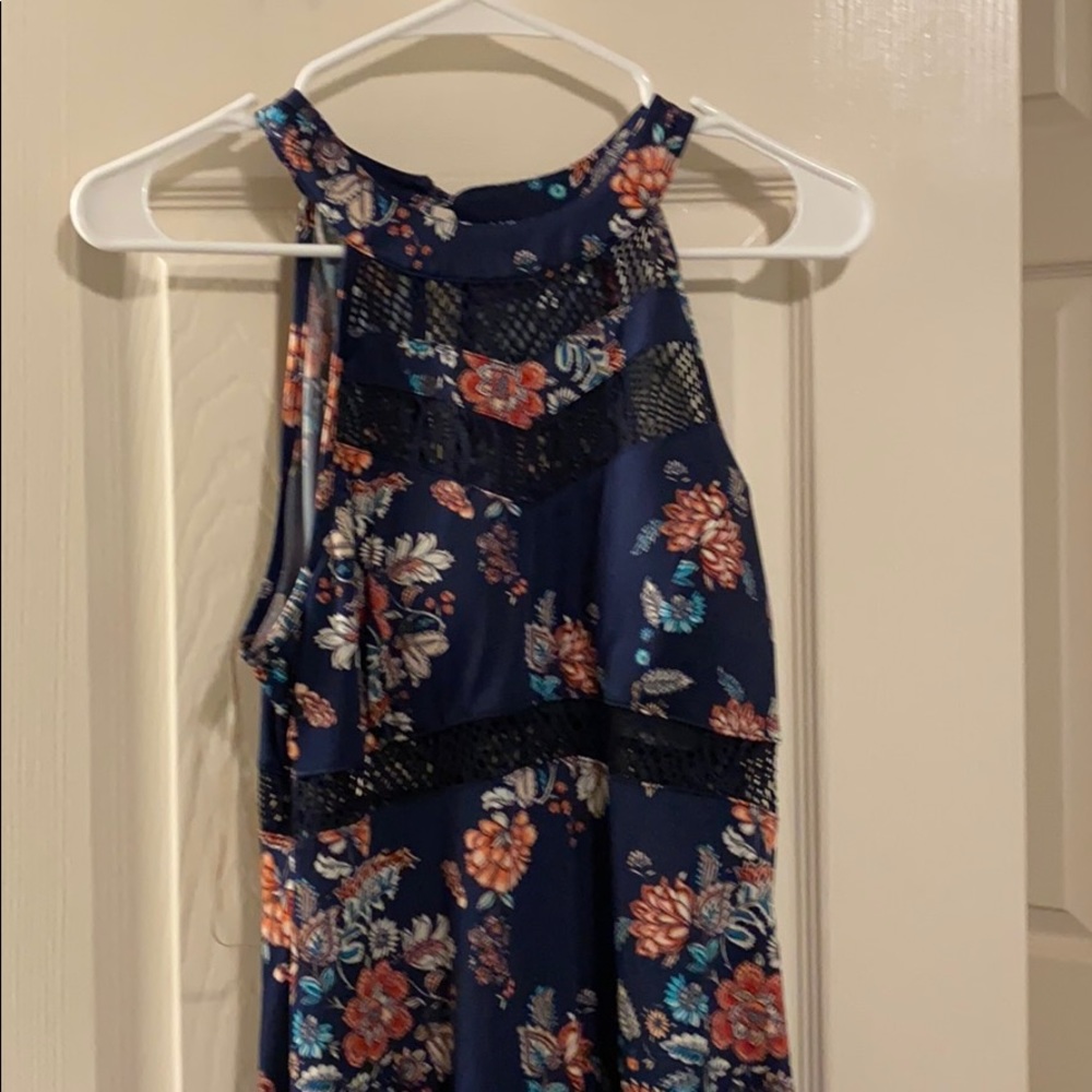 Floor length form fitting summer dress
